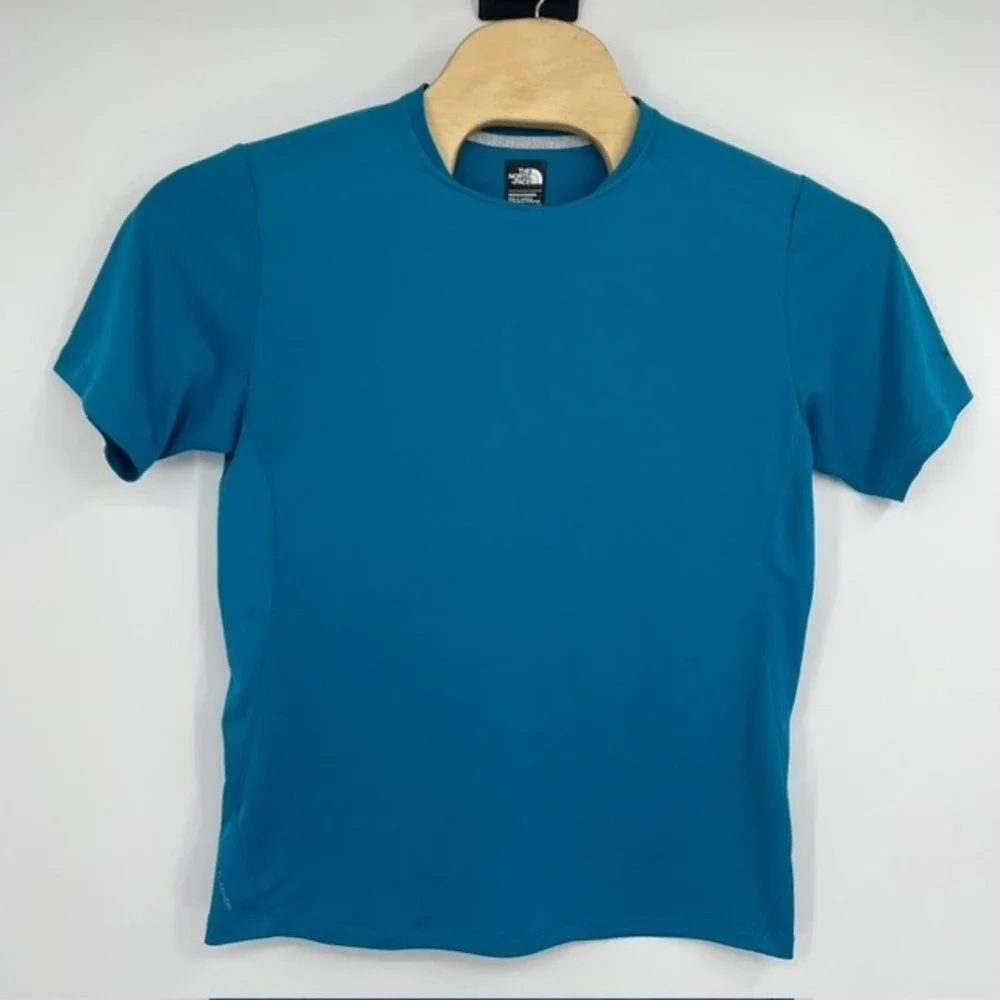 The North Face Men's Blue FlashDry Short‎ Sleeve Athletic Shirt Size Medium